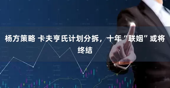 杨方策略 卡夫亨氏计划分拆，十年“联姻”或将终结