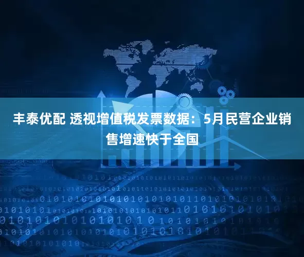 丰泰优配 透视增值税发票数据:5月民营企业销售增速快于全国