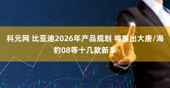 科元网 比亚迪2026年产品规划 将推出大唐/海豹08等十几款新车
